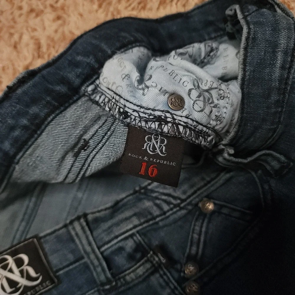 Rock & Republic Kasandra Womens‎ 16 Boot Cut Mid Rise Jeans